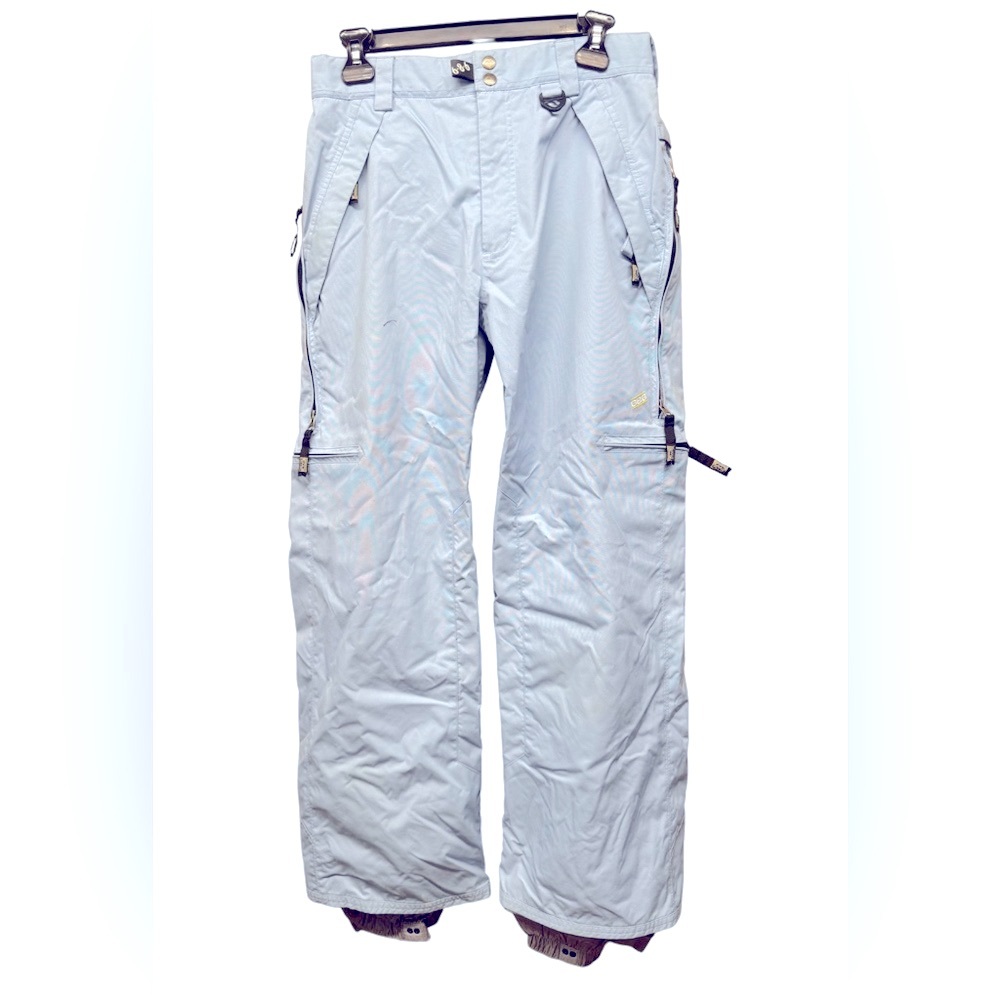 686 Women's Light Blue Cargo Snow Pants Size Medium